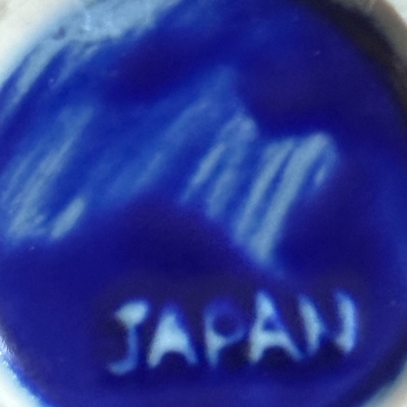 Vintage Cobalt Blue Japanese Mini Vases & Container (Set of 7) - Picture 9 of 11